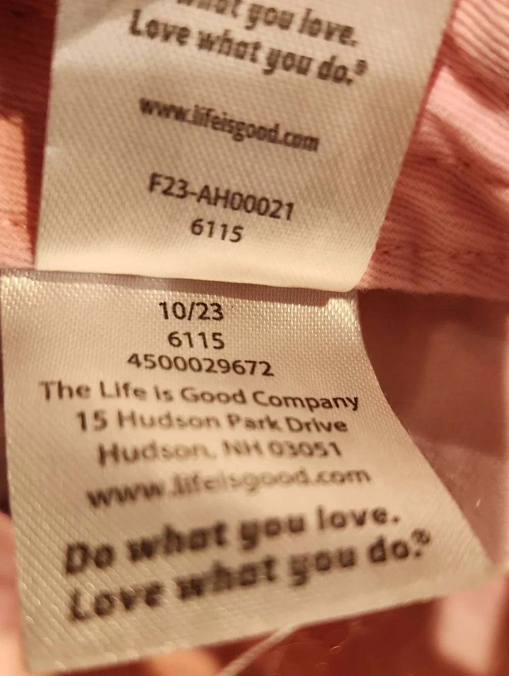EUC Life Is Good Pretty Sweet Pink Hat w/cupcake Sz Youth M/L 100% Cotton